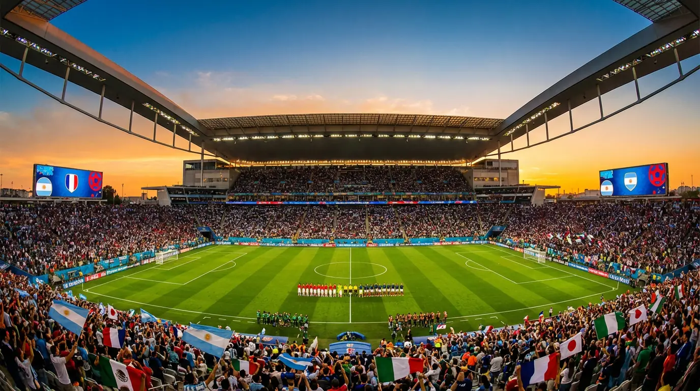 Panoramica del Mondiale 2026 con stadi e quote per le scommesse